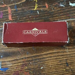 1990’s Carnivale Red Box Calculator and Gold Pen Vintage memorabilia
